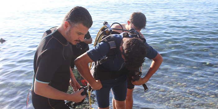 Rize'de gençler aldıkları dalgıç eğitimiyle gelecekte iş imkânı yakalıyor