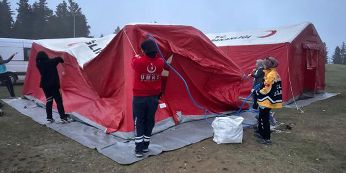 Trabzon'da gerçeğini aratmayan UMKE tatbikatı