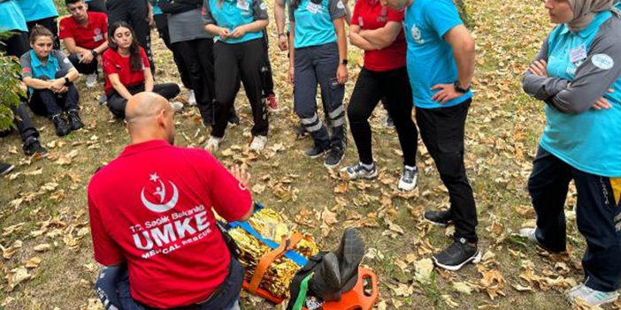 Trabzon'da gerçeğini aratmayan UMKE tatbikatı