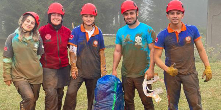 Trabzon'da gerçeğini aratmayan UMKE tatbikatı