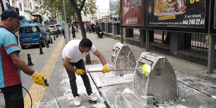 Akçaabat'ta çevre temizlik çalışmaları devam ediyor
