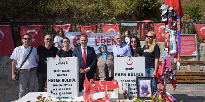 Ordulu öğrencilerden Eren Bülbül'ün mezarına ziyaret