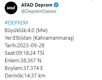Kahramanmaraş’ta korkutan deprem!