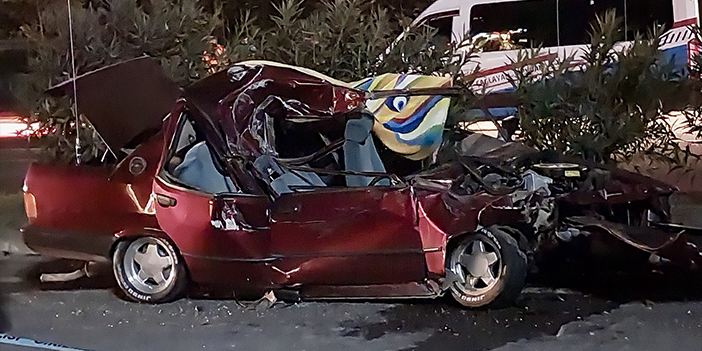 Trabzon'da otomobil kamyona çarptı! Bir kişi hayatını kaybetti