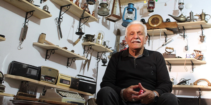 Bayburt'a döndü hasret sona erdi! Nostalji eşyalarını sergiliyor