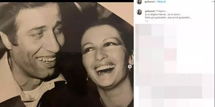 Gül Sunal eşi Kemal Sunal'ın doğum gününü kutladı