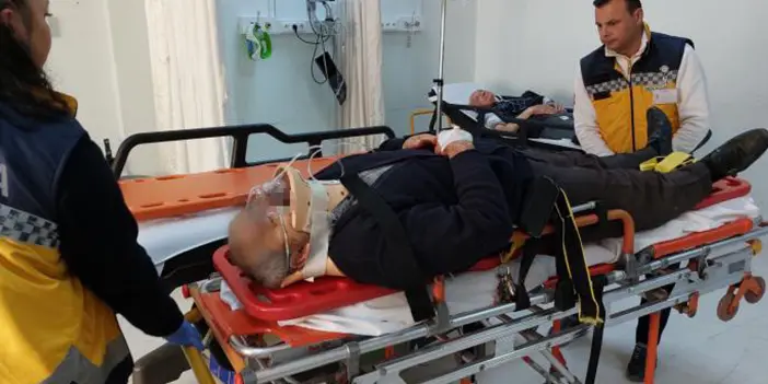 Samsun'da kafasına demir su borusu düşen adam yaralandı