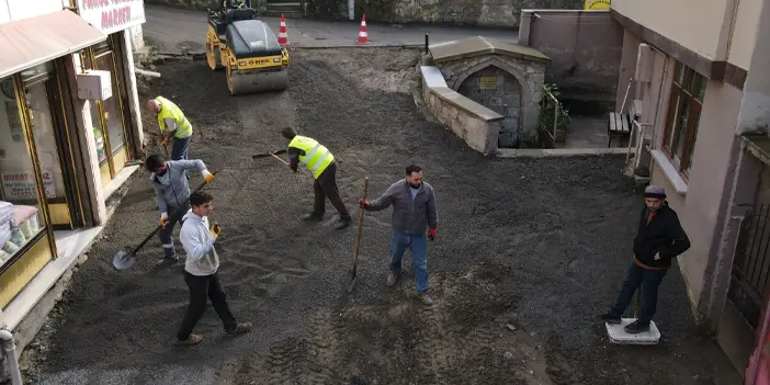 Trabzon'da bu sokak bordo-mavi renklere boyanacak