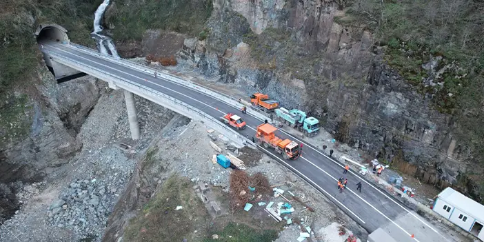 Ulaşıma kapanan Akdeniz-Karadeniz yolu açıldı