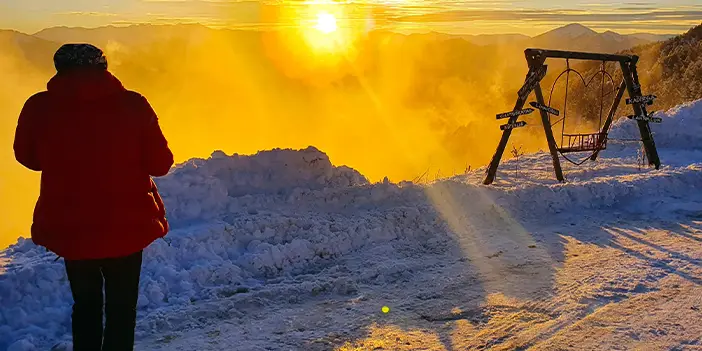 Zigana Dağı'ndan eşsiz gün batımı manzaraları