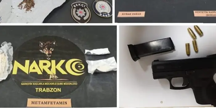 Trabzon sokaklarında uyuşturucuya geçit yok! 5 kişiye adli işlem