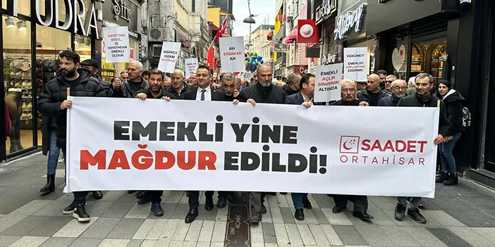 Trabzon’da emekli yürüyüşü! “Yine mağdur edildi”
