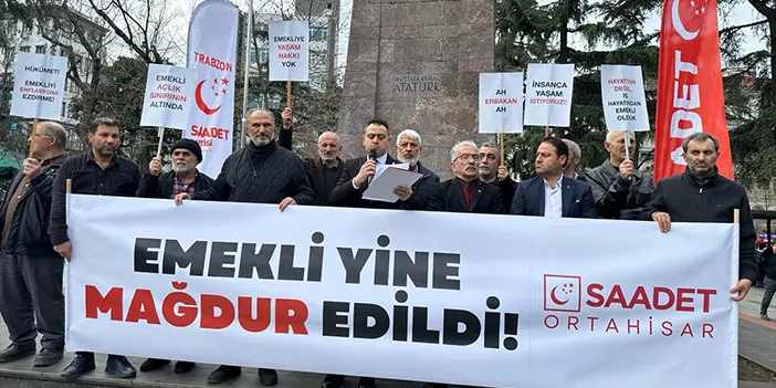 Trabzon’da emekli yürüyüşü! “Yine mağdur edildi”