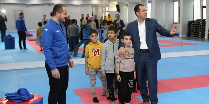 Akçaabat Belediyesi Spor Eğitim Merkezi özel çocuklara ev sahipliği yapıyor