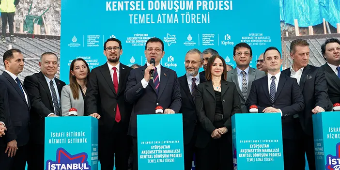 İBB Başkanı Ekrem İmamoğlu "Yaptıkları insanları kentsel dönüşümden soğutur"