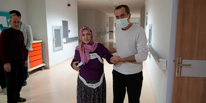 Gümüşhane'de 30 yıl sonra bel fıtığından kurtuldu