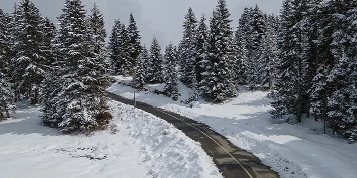 Trabzon ilkbaharda beyaza büründü