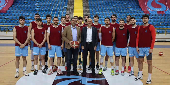 Trabzonspor yönetiminden basketbol takımına ziyaret