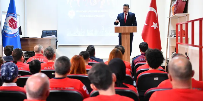 Başkan Genç 24 AKUT Trabzon personeline sertifikalarını takdim etti