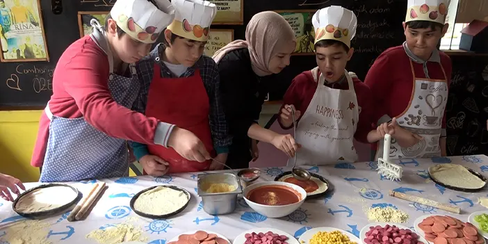 Rize'de özel öğrencilerden özel pizza!