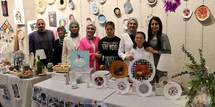 Trabzon'da özel eğitim öğrencilerinden sergi!