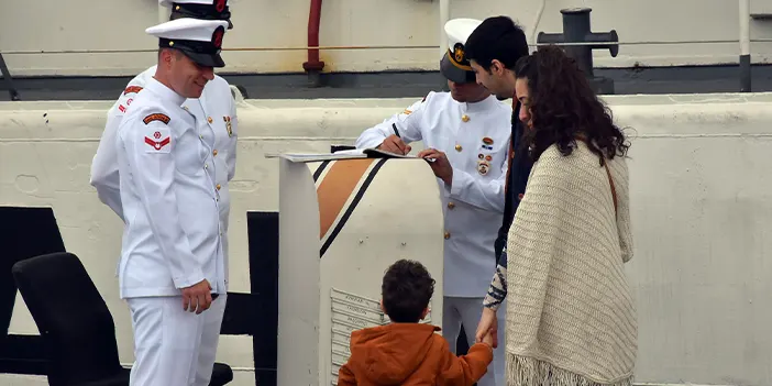 TCSG-95 Sahil Güvenlik Botu Trabzon'da halkın ziyaretine açıldı