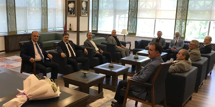 Ortahisar Muhtarlar Derneği'nden Kaymakam Demirkale'ye ziyaret!