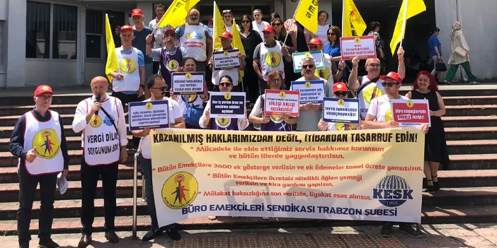 Trabzon Büro Emekçileri Sendikası'ndan tepki! "Ekonomik krizin mağdurlarıyız"