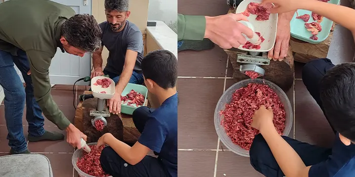 Rizeli yine kıvrak zekasını konuşturdu! Kasap bulamayınca bakın ne yaptı