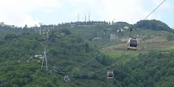 Ordu'da teleferik yoğunluğu yaşandı