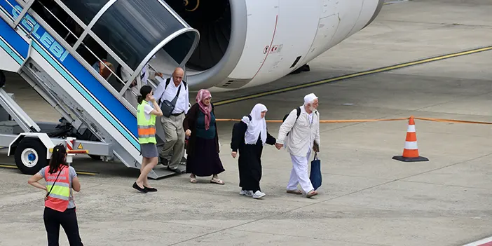 Trabzon'dan hacca giden 300 kişilik kafile yurda döndü