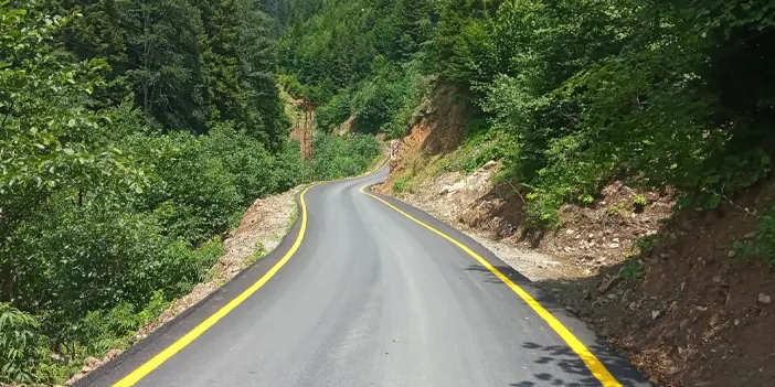 Trabzon'da Santa Harabelerine giden yol yenilendi!