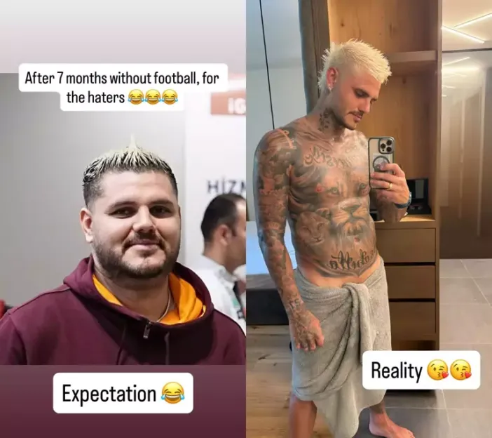 Galatasaray'da Mauro Icardi alay etti! İcardi’nin dalga geçtiği gündem olan görüntü