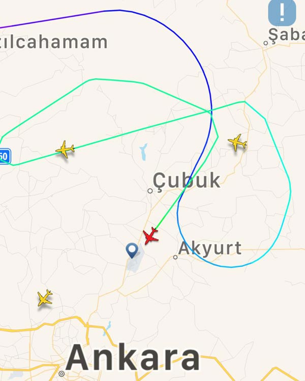 Trabzon Uçağı Ankara’ya acil indi