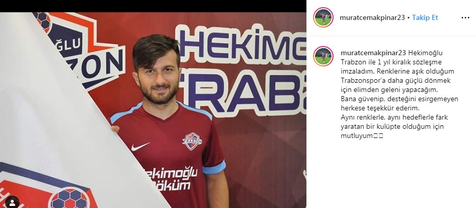 Trabzonspor’dan ayrılan genç oyuncudan açıklama