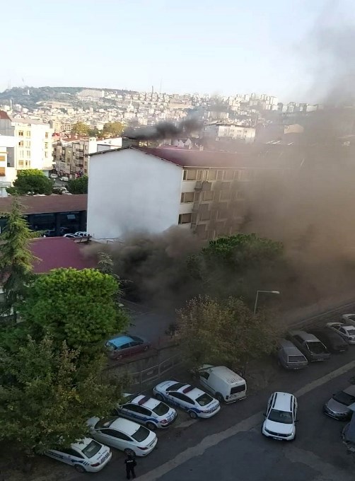 Trabzon'da yangın