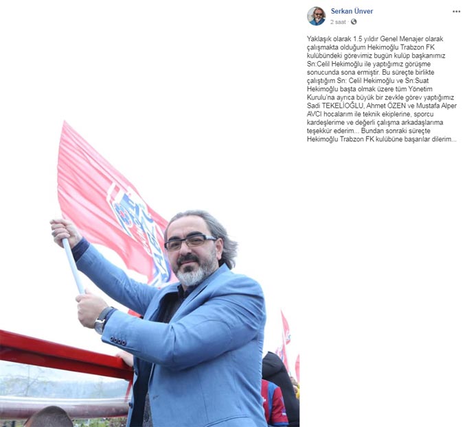 Hekimoğlu Trabzon'da flaş ayrılık