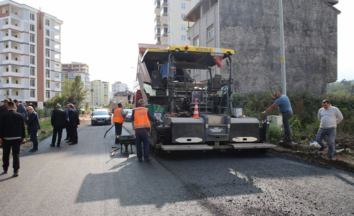 Fatsa’nın en büyük caddesi asfaltlandı