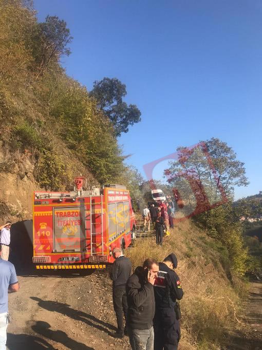 Trabzon'da iş çıkışı acı kaza! Uçuruma yuvarlandı