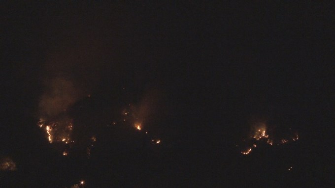 Rize’de orman yangını