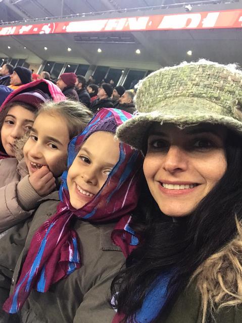 Söğütlü İlkokulu'ndan proje - Trabzonspor maçına gittiler