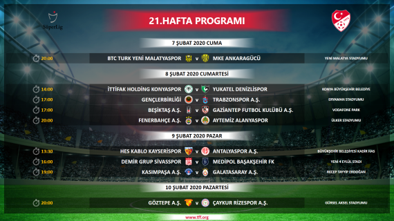 Trabzonspor'un Beşiktaş ve Sivas maçlarının programı belli oldu