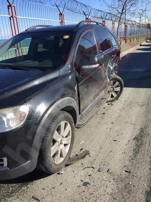 Trabzon’da kaza - Duran araca arkadan çarptı