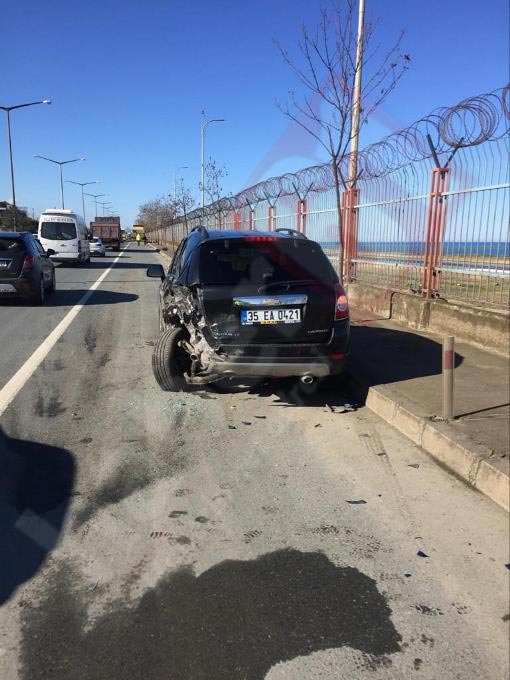 Trabzon’da kaza - Duran araca arkadan çarptı