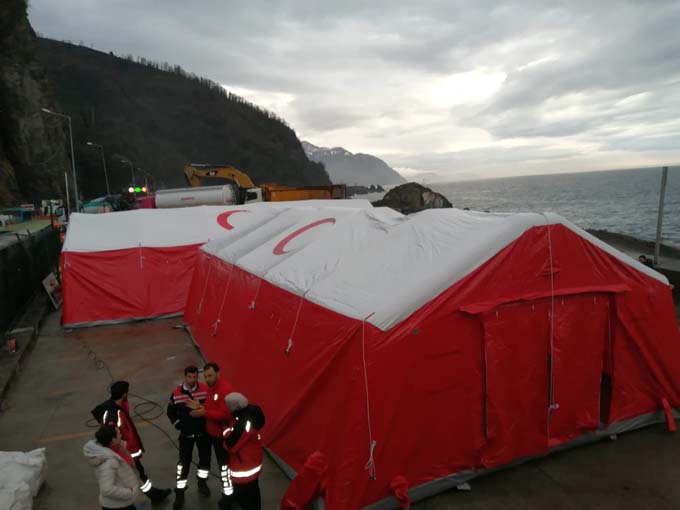 Sarp Sınır Kapısı'nda koronavirüs önlemi - 100 yataklı sahra çadırı kuruldu
