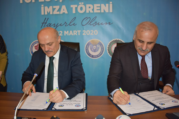Trabzon Büyükşehir Belediyesi'nde imzalar atıldı