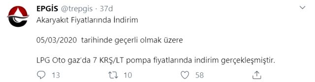 LPG'ye indirim geldi