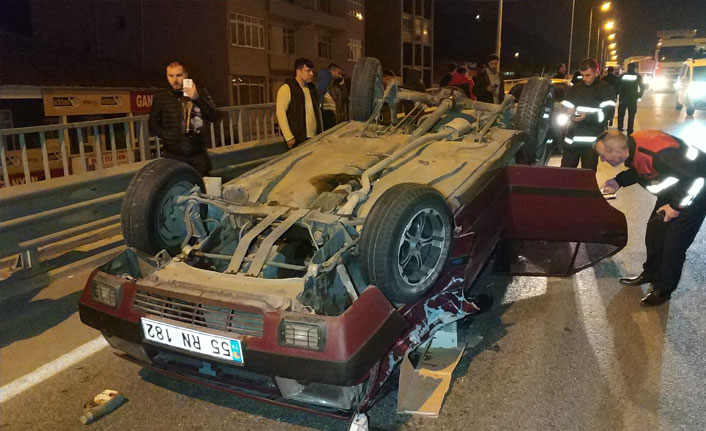 Samsun'da feci trafik kazası