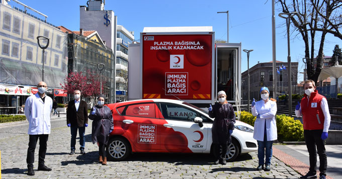 Koronavirüsü yendi Trabzon'a gelip immün plazma bağışladı