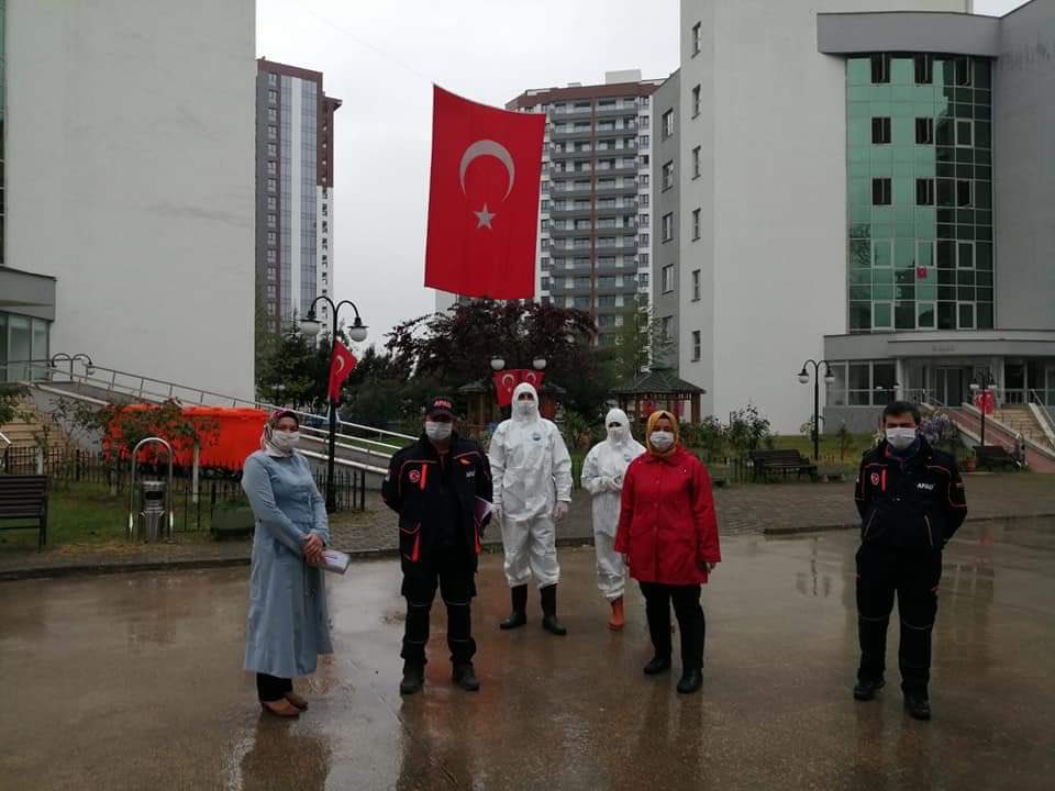 Trabzon'da karantinada olan 262 kişi uğurlandı